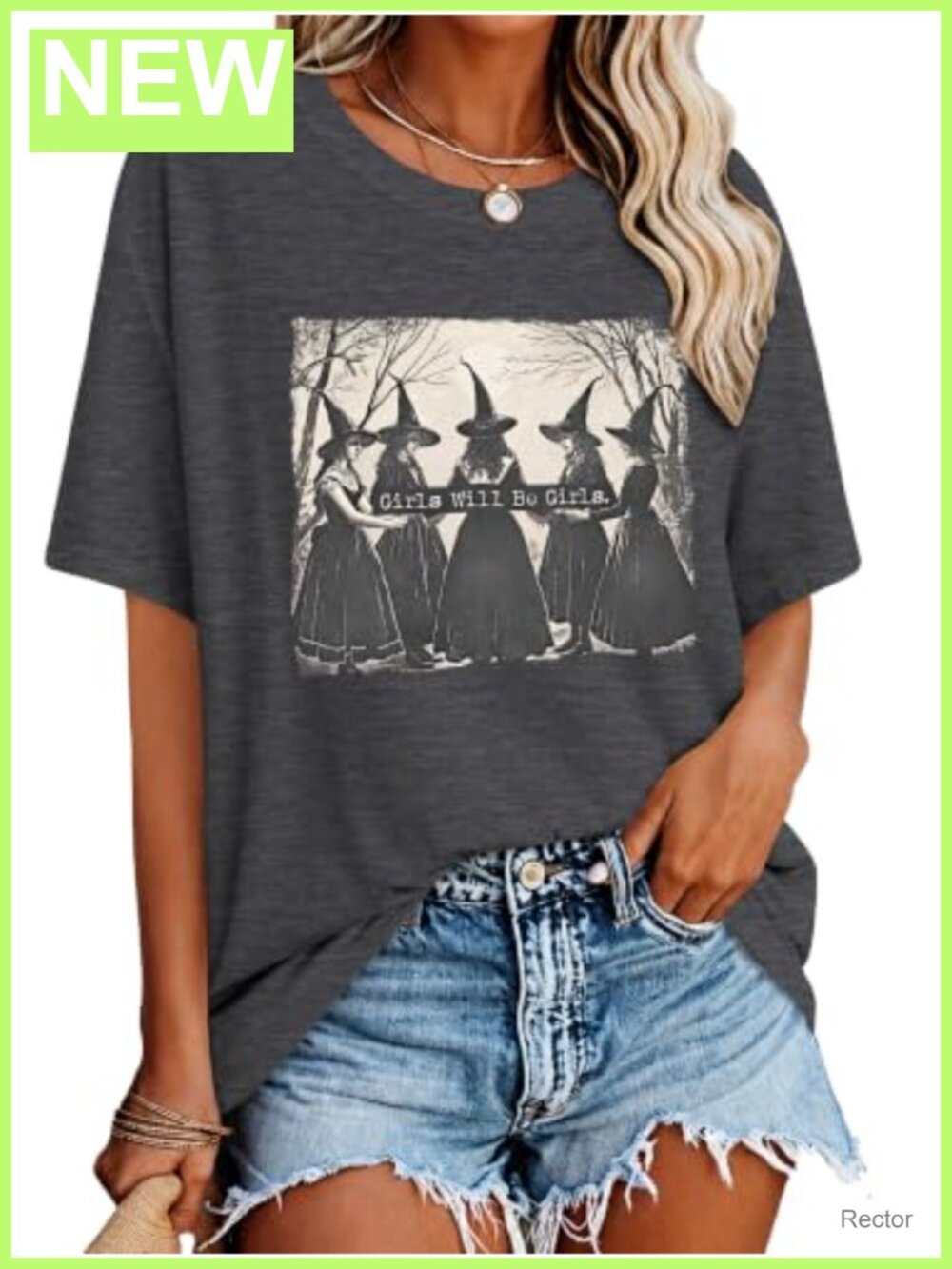 Halloween Graphic Tee Spooky Season Pumpkin Oversized Cotton Blend Top